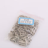 Maxbell 6x100pcs Metal Bra Strap Adjuster Slider/ Hooks Lingerie Sewing 14mm 8 Shape