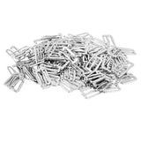 Maxbell 3x100pcs Metal Bra Strap Adjuster Slider/ Hooks Lingerie Sewing 14mm 9 Shape