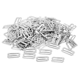 Maxbell 3x100pcs Metal Bra Strap Adjuster Slider/ Hooks Lingerie Sewing 14mm 9 Shape