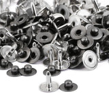 Maxbell 200 Sets Metal Press Stud Snap Button Fastener for Leather Craft