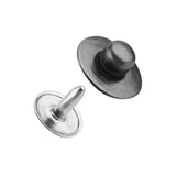 Maxbell 200 Sets Metal Press Stud Snap Button Fastener for Leather Craft