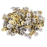 Maxbell 200 Sets Metal Press Stud Snap Button Fastener for Leather Craft