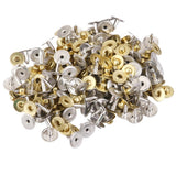 Maxbell 200 Sets Metal Press Stud Snap Button Fastener for Leather Craft