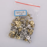 Maxbell 200 Sets Metal Press Stud Snap Button Fastener for Leather Craft