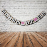 Maxbell He asked SHE said YES & Bride to be Banner Bunting Wedding Bridal Shower Decor