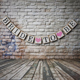 Maxbell He asked SHE said YES & Bride to be Banner Bunting Wedding Bridal Shower Decor