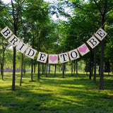 Maxbell He asked SHE said YES & Bride to be Banner Bunting Wedding Bridal Shower Decor