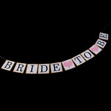 Maxbell He asked SHE said YES & Bride to be Banner Bunting Wedding Bridal Shower Decor