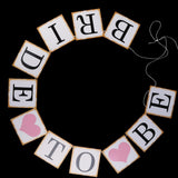 Maxbell He asked SHE said YES & Bride to be Banner Bunting Wedding Bridal Shower Decor