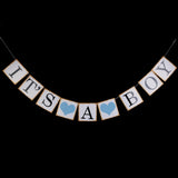 Maxbell Its A Girl Boy Banner Garland Baby Shower Party Decoration Photo Prop 1