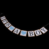 Maxbell Its A Girl Boy Banner Garland Baby Shower Party Decoration Photo Prop 1