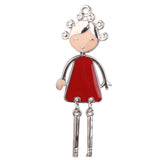 Maxbell 10 Alloy Girl Figure Charms Bracelet Pendants Jewelry DIY Crafts Making Supplies