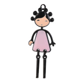 Maxbell 10 Alloy Girl Figure Charms Bracelet Pendants Jewelry DIY Crafts Making Supplies