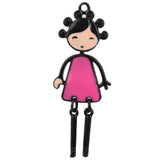 Maxbell 10 Alloy Girl Figure Charms Bracelet Pendants Jewelry DIY Crafts Making Supplies