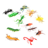 Maxbell Maxbell Plastic Artificial Insect Model Toy 12pcs Colorful