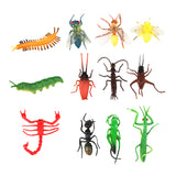 Maxbell Maxbell Plastic Artificial Insect Model Toy 12pcs Colorful