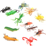 Maxbell Maxbell Plastic Artificial Insect Model Toy 12pcs Colorful