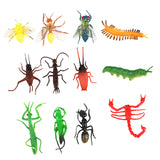 Maxbell Maxbell Plastic Artificial Insect Model Toy 12pcs Colorful