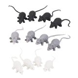 Maxbell 4xPlastic Artificial Mouse Animals Model Toy 12pcs