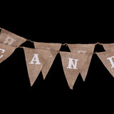 Maxbell CANDY BAR Hessian Bunting Banner Pennant Rustic Wedding Decor 8 Flags