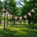 Maxbell CANDY BAR Hessian Bunting Banner Pennant Rustic Wedding Decor 8 Flags