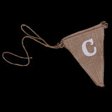Maxbell CANDY BAR Hessian Bunting Banner Pennant Rustic Wedding Decor 8 Flags