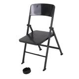 Maxbell 1/6 Scale Mini Folding Chair with Ashtray for Dolls Action Figures Black