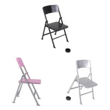 Maxbell 1/6 Scale Mini Folding Chair with Ashtray for Dolls Action Figures Black