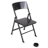 Maxbell 1/6 Scale Mini Folding Chair with Ashtray for Dolls Action Figures Black
