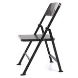 Maxbell 1/6 Scale Mini Folding Chair with Ashtray for Dolls Action Figures Black
