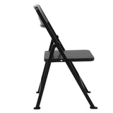 Maxbell 1/6 Scale Mini Folding Chair with Ashtray for Dolls Action Figures Black