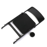 Maxbell 1/6 Scale Mini Folding Chair with Ashtray for Dolls Action Figures Black