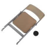 Maxbell 6x1/6 Scale Mini Folding Chair with Ashtray for Dolls Action Figures Gold