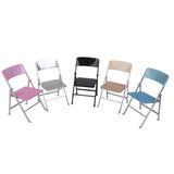 Maxbell 6x1/6 Scale Mini Folding Chair with Ashtray for Dolls Action Figures Gold