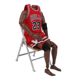 Maxbell 1/6 Scale Mini Folding Chair with Ashtray for Dolls Action Figures Gold