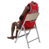 Maxbell 6x1/6 Scale Mini Folding Chair with Ashtray for Dolls Action Figures Gold