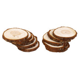 Maxbell 10 Pieces Pine Wood Slices for DIY Crafts Wedding Decor 6-7cm