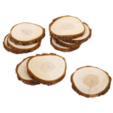 Maxbell 10 Pieces Pine Wood Slices for DIY Crafts Wedding Decor 6-7cm