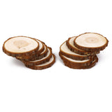 Maxbell 10 Pieces Pine Wood Slices for DIY Crafts Wedding Decor 6-7cm