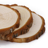 Maxbell 10 Pieces Pine Wood Slices for DIY Crafts Wedding Decor 6-7cm