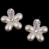 Maxbell 35pcs Crystal Rhinestone Pearl Flower Buttons Flatback Embellishment DIY Crafts