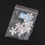 Maxbell 7xPhenovo Crystal Flower Rhinestone Buttons DIY Craft Embellishment Silver