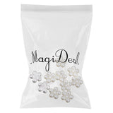 Maxbell 4xPhenovo Crystal Rhinestone Pearl Flower Buttons DIY Wedding Bouquet 10pcs