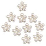 Maxbell 4xPhenovo Crystal Rhinestone Pearl Flower Buttons DIY Wedding Bouquet 10pcs
