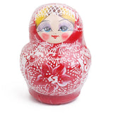 Maxbell 10PCS Multi-Color Painted Wooden Girl Russian Nesting Dolls