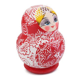 Maxbell 10PCS Multi-Color Painted Wooden Girl Russian Nesting Dolls