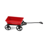 Maxbell 1 Piece 1:12 Dollhouse Miniature Garden Metal Cart Red