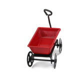 Maxbell 1 Piece 1:12 Dollhouse Miniature Garden Metal Cart Red