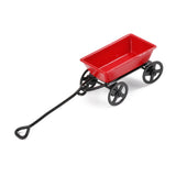 Maxbell 1 Piece 1:12 Dollhouse Miniature Garden Metal Cart Red