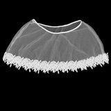 Maxbell Wedding Two Layers Gown Bone Long Crinoline Petticoat + Shawl Scarf Shrug Wrap